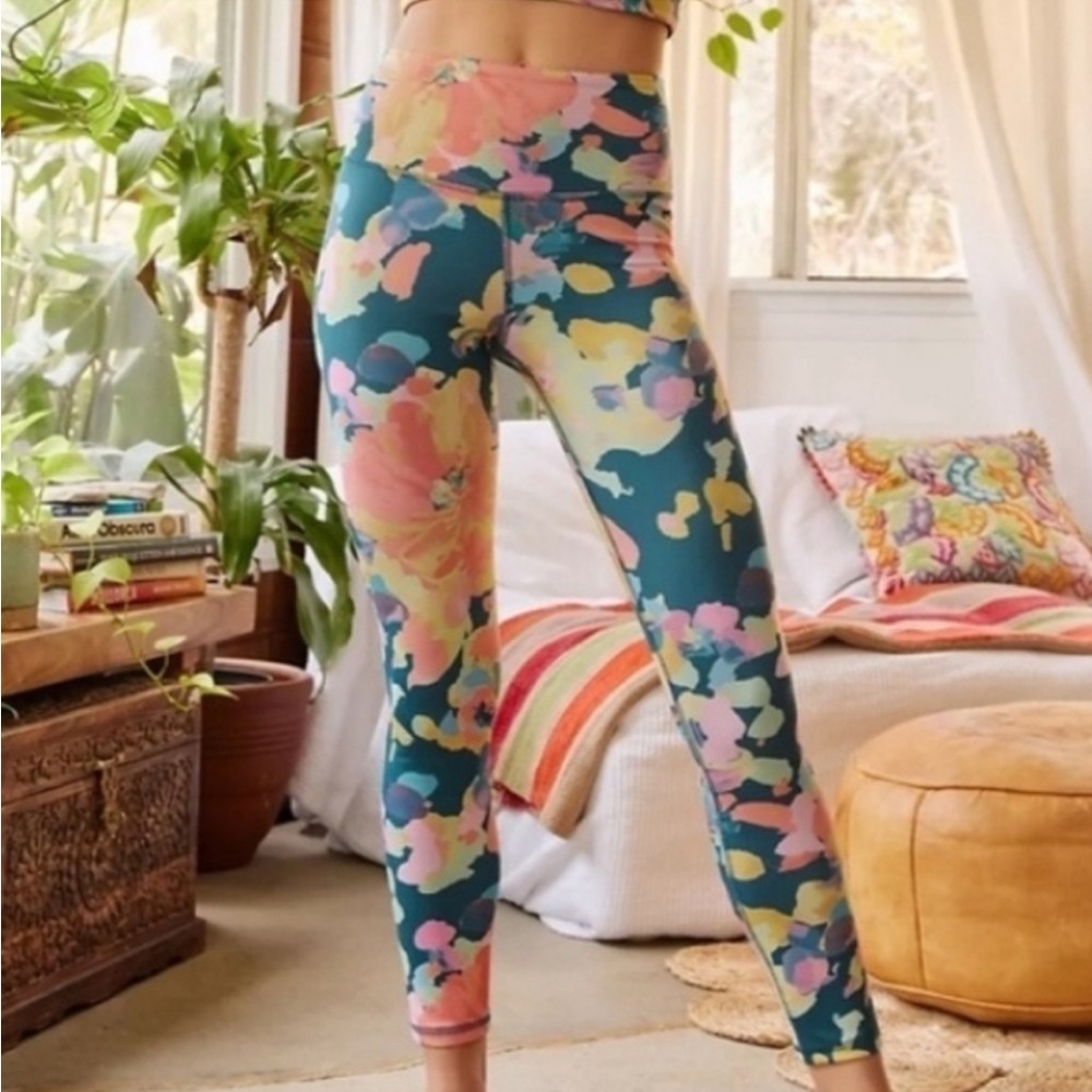 Anthropologie Daily Practice Liana Leggings Bright Multicolor